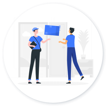 集荷に来たら荷物を渡す イメージ